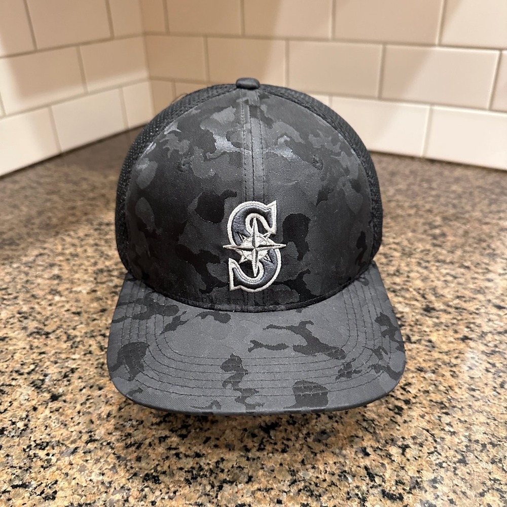 Seattle Mariners Melonwear Hat Camo Snapback Men's Adjustable Boeing‎ MLB